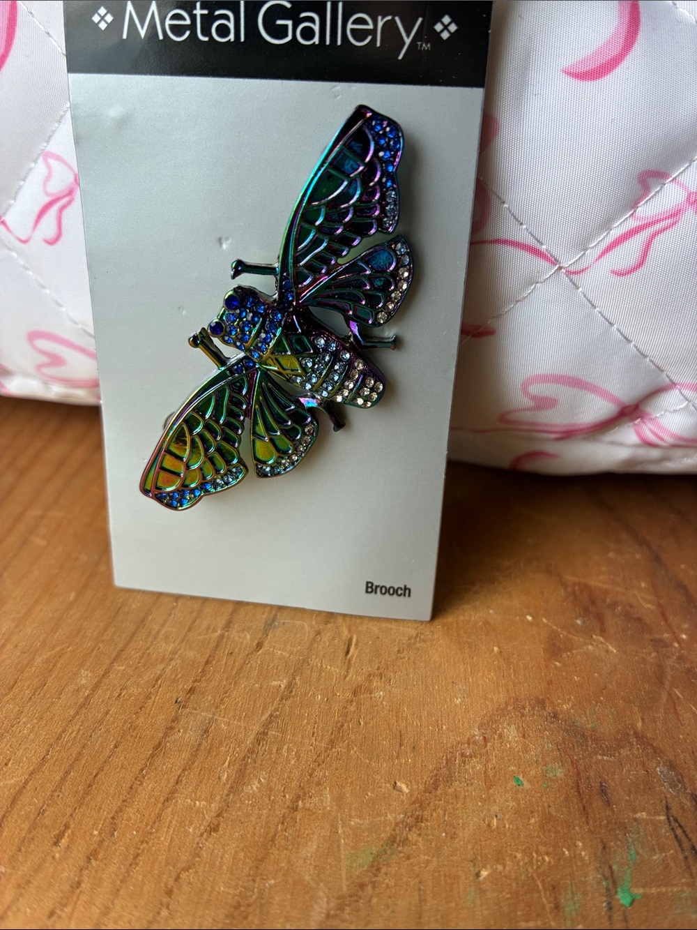 Gallery Iridescent Butterfly Brooch - Multicolor